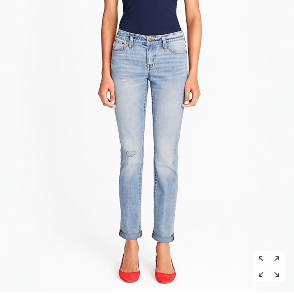 J Crew 25 Boyfriend Jean in key west wash